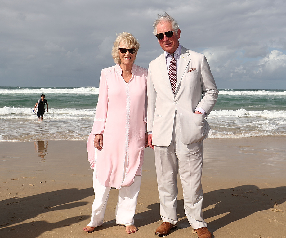 Prince Charles and Duchess Camilla hit Broad Beach