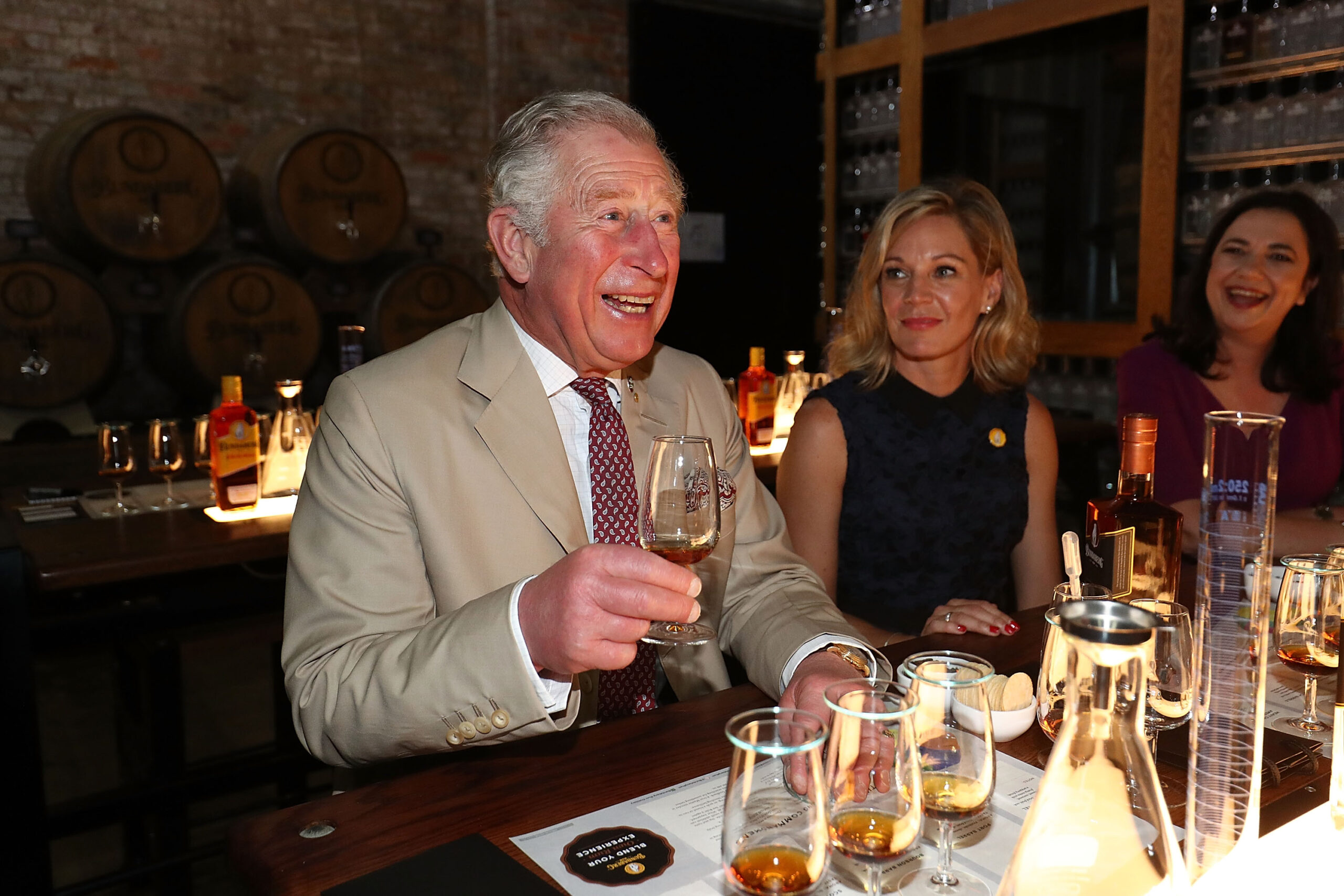 Prince Charles raises a glass to the Aussie spirit in Bundaberg