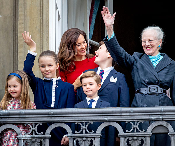 Princess Mary leads the Danish Royal Family in celebration of Queen Margrethe’s birthday