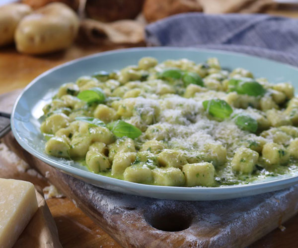 Recipes from The Living Room: Alessandro Pavoni’s gnocchi with Miguel Maestre’s pesto
