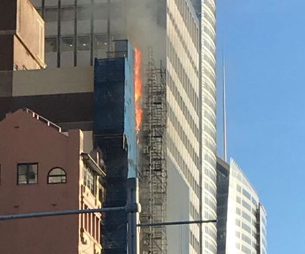 Breaking news: A massive fire has broken out in Sydney’s CBD