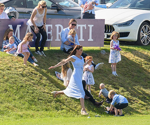 Why Duchess Kate was spotted running at the polo… And it wasn’t because of Prince George and Princess Charlotte!