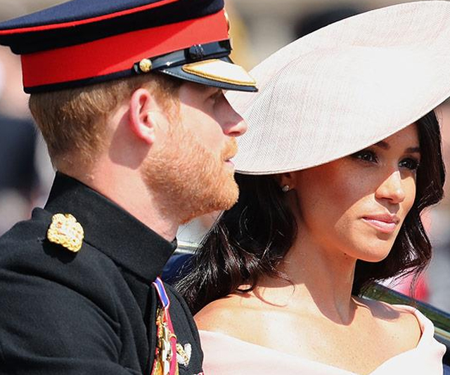 Meghan Markle and Prince Harry at Trooping The Colour
