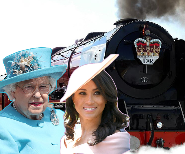 All aboard! Take a look inside the Royal Train where Queen Elizabeth and Meghan Markle will have their sleepover