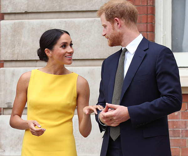 Meghan Markle steps out in a surprisingly bright dress