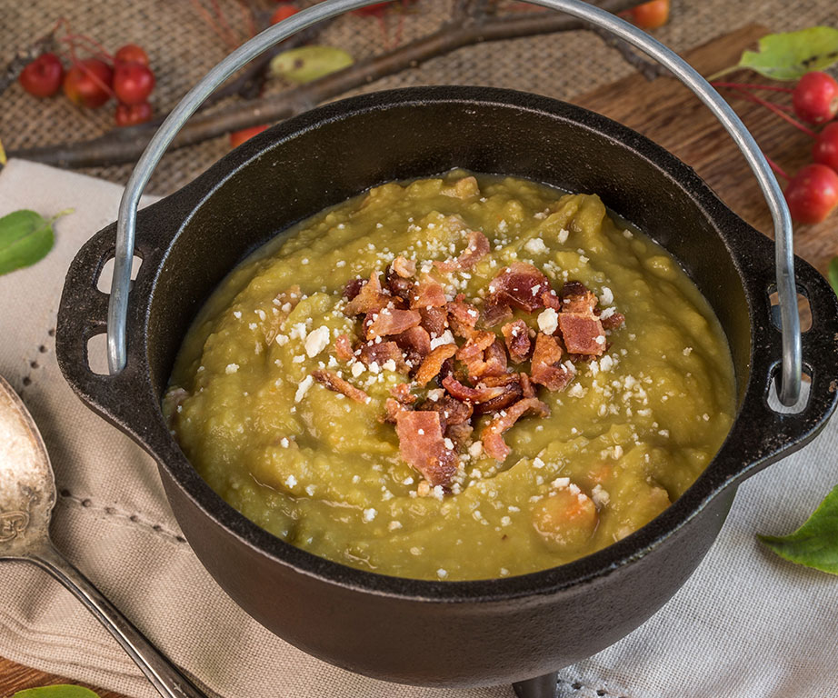 Winter recipes: pea and ham soup