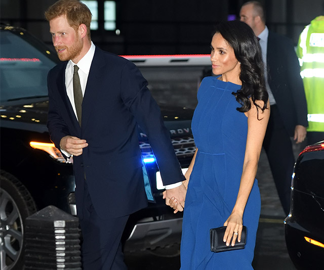 Duchess Meghan and Prince Harry step out in blue at gala event in Westminster