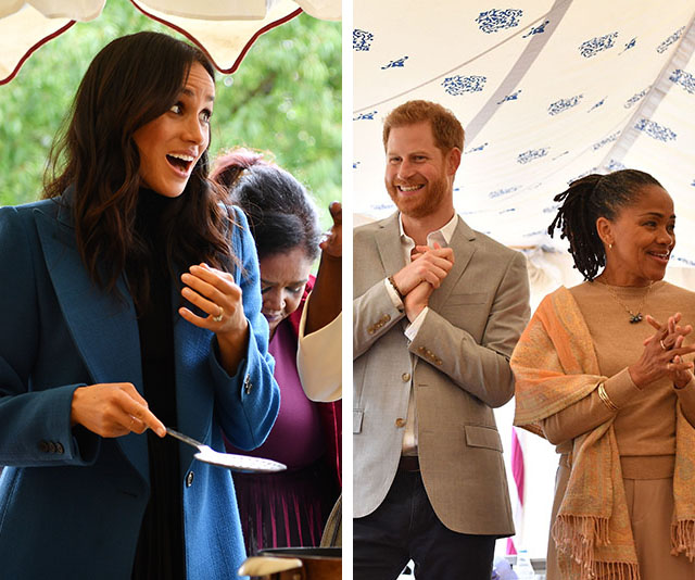 Duchess Meghan delivers poignant speech at charity book launch as mum Doria and Prince Harry watch on