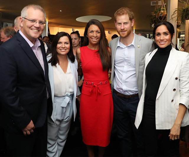 Turia Pitt rubs shoulders with royalty at a reception with Prince Harry and Duchess Meghan