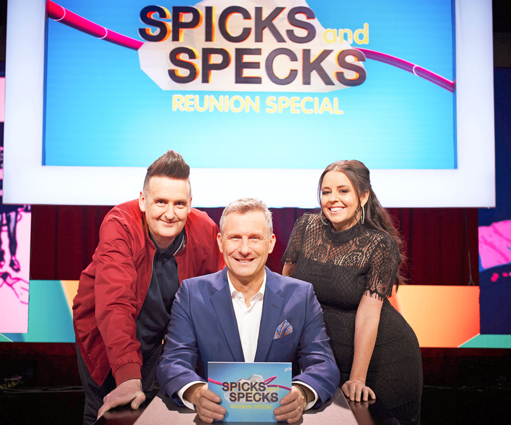 Adam Hills and the gang are back on the buzzers for the Spicks and Specks Reunion Special