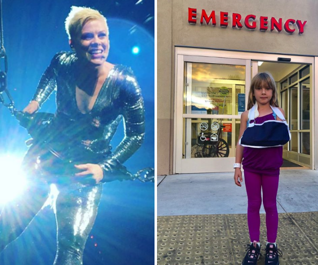 Pink’s daughter Willow rushed to hospital after a fall from monkey bars