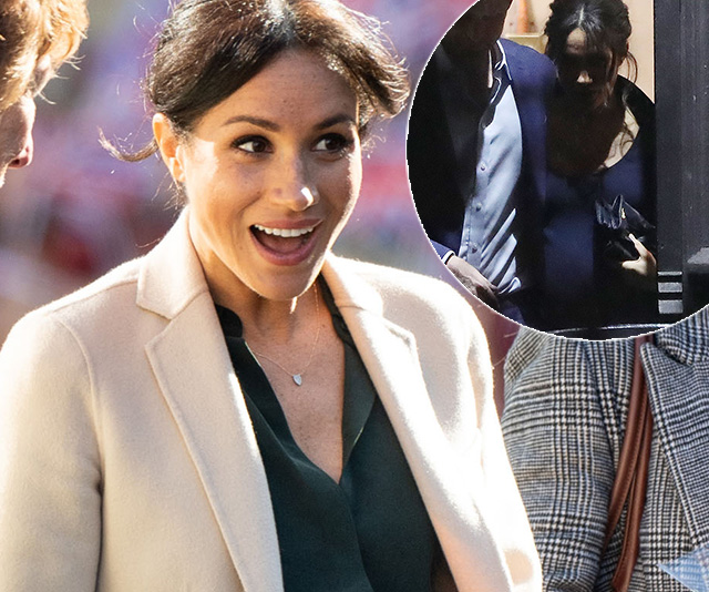 Duchess Meghan’s baby bump has officially popped and we can’t stop looking!