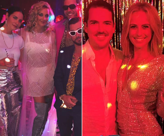 Inside Karl Stefanovic and Jasmine Yarbrough’s wild Studio 54 themed after party