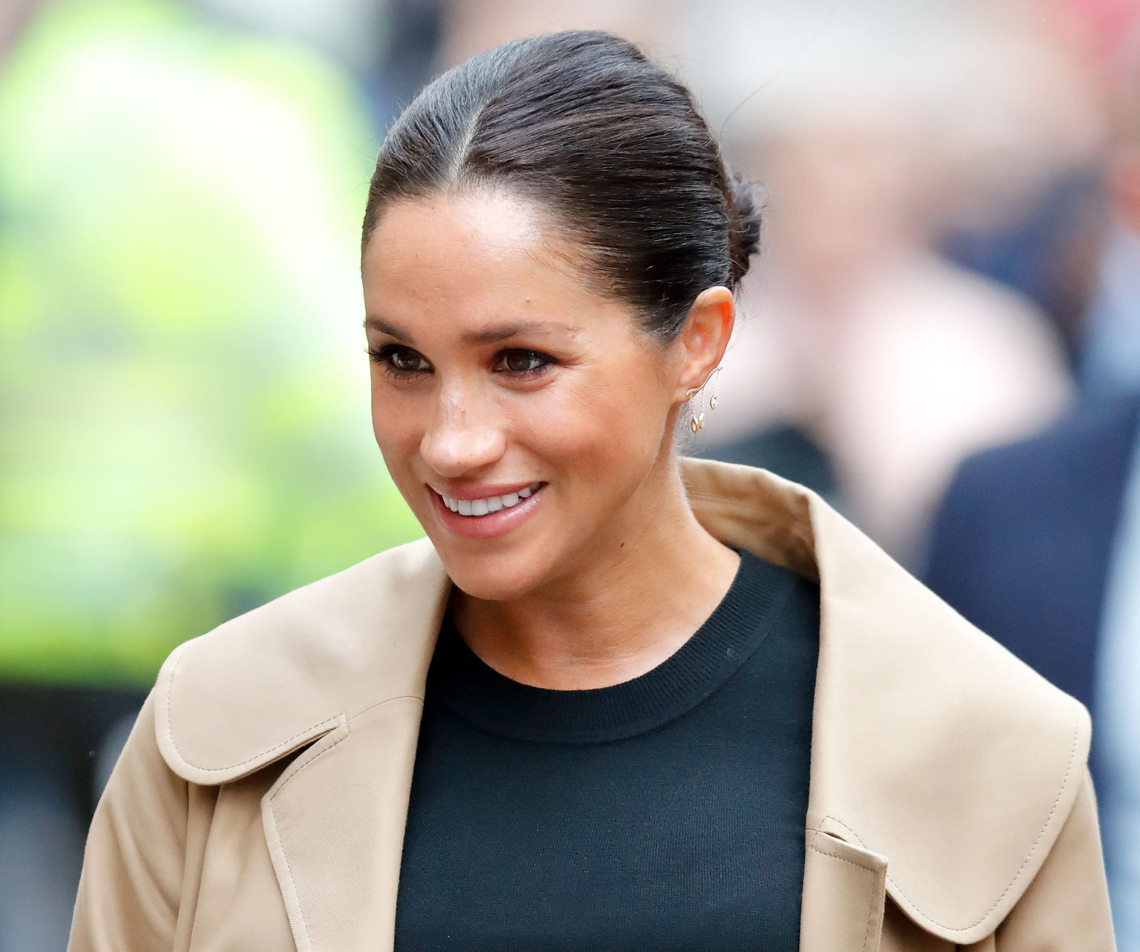 Duchess Meghan stuns in a chic maternity outfit as her royal patronages are announced