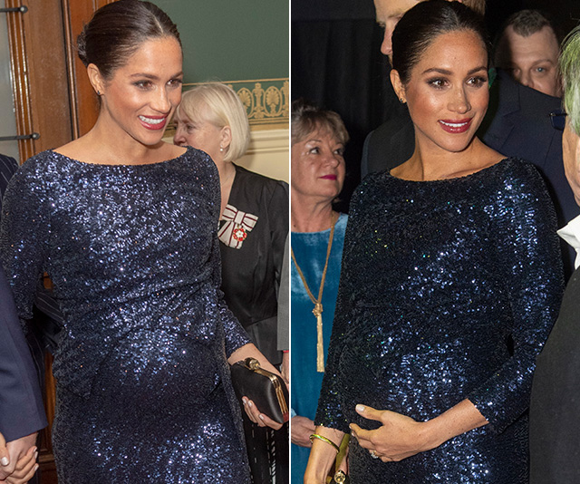 Duchess Meghan STUNS in sequined gown with a touching tribute to Princess Diana