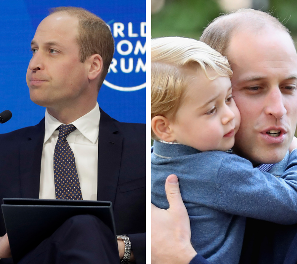 Prince William chokes up talking about his children