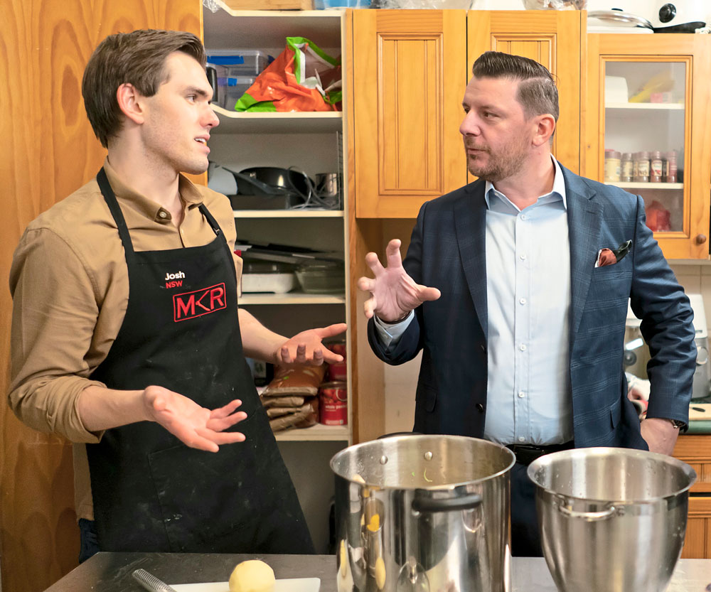 Outspoken siblings Josh and Austin push My Kitchen Rules judge Manu to the edge