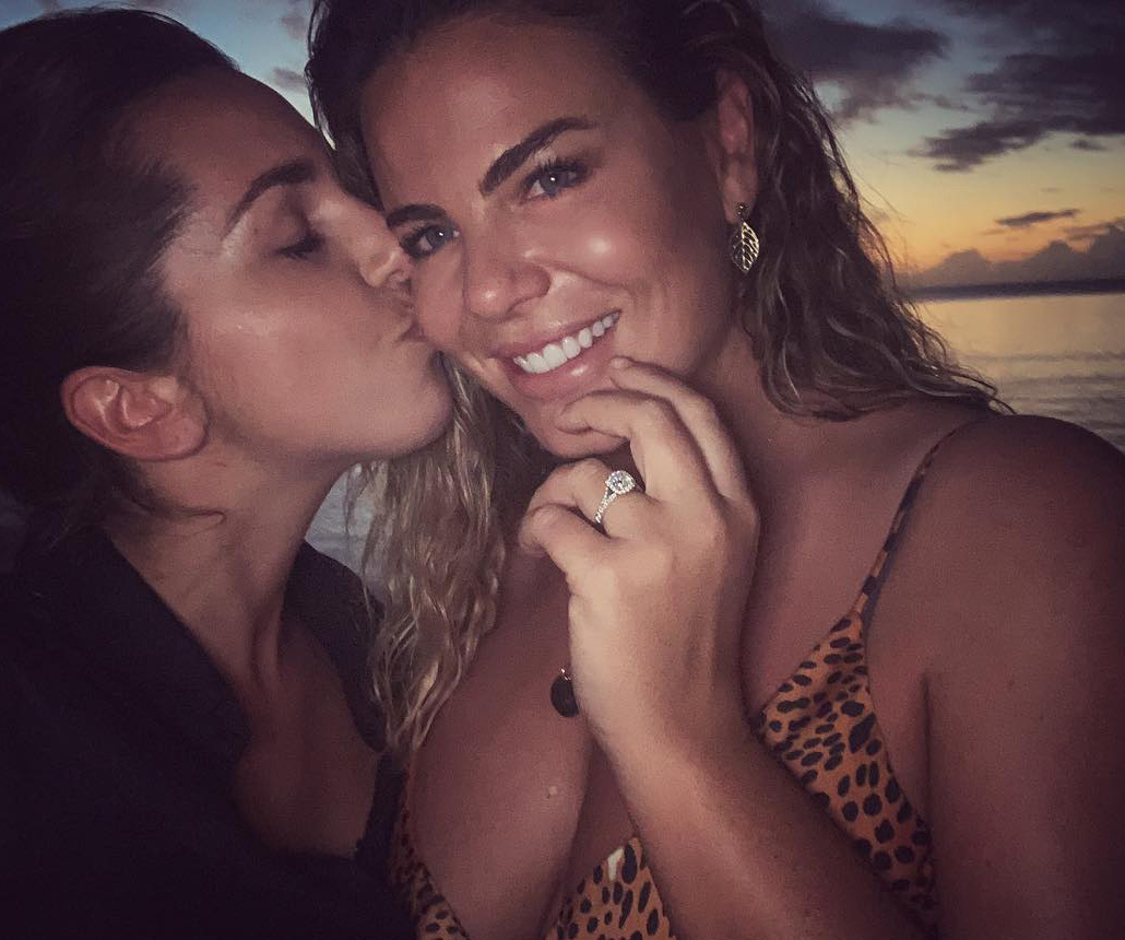 Congratulations to the happy couple! Fiona Falkiner engaged to her gorgeous girlfriend