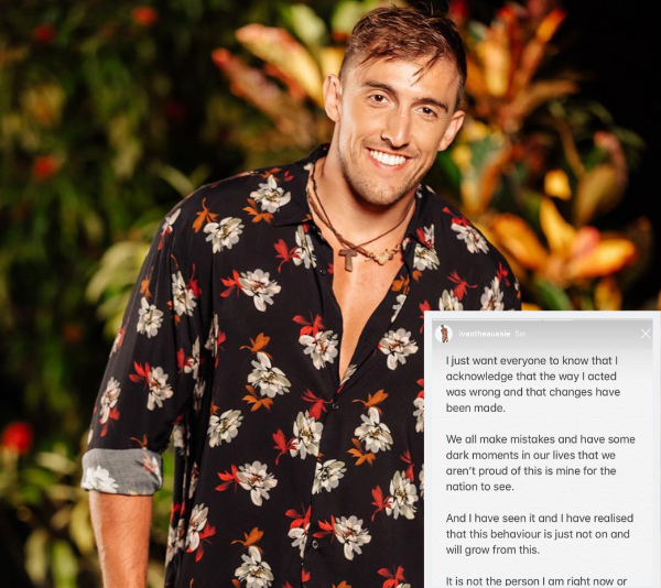 Bachelor in Paradise star Ivan Krslovic “ashamed” of his behaviour on the show