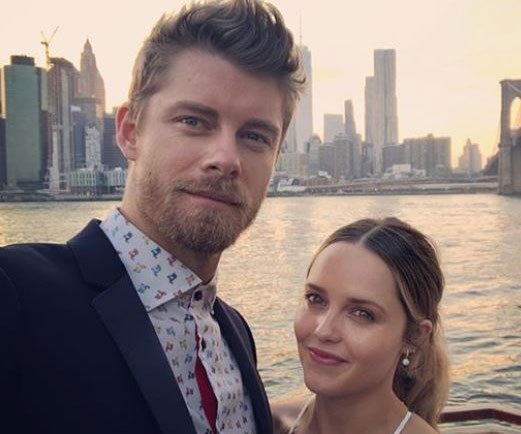 Luke Mitchell credits his wife Rebecca Breeds with helping bring him international success