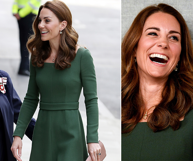Duchess Catherine distracts Royal Baby watchers as she steps out in stunning green outfit