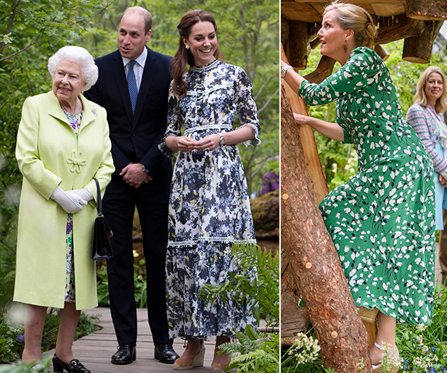 Royals like we’ve never seen them! The Queen and Sophie of Wessex visit Kate’s Chelsea Flower Show Garden – watch them explore