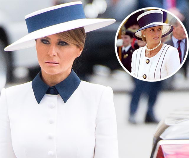 Melania Trump’s unexpected twinning moment with Princess Diana begs a serious question