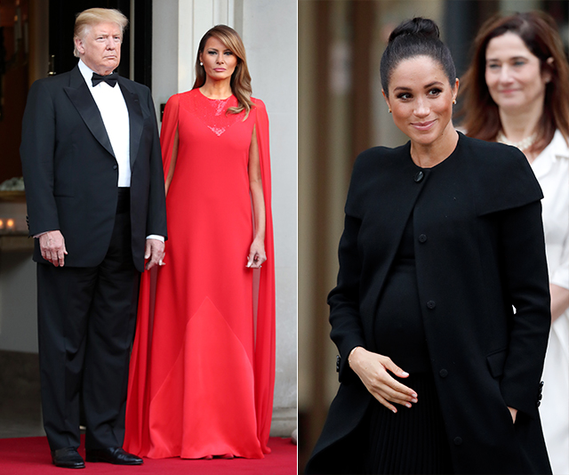 Did Melania Trump just make a subtle nod to Meghan Markle with her dress?