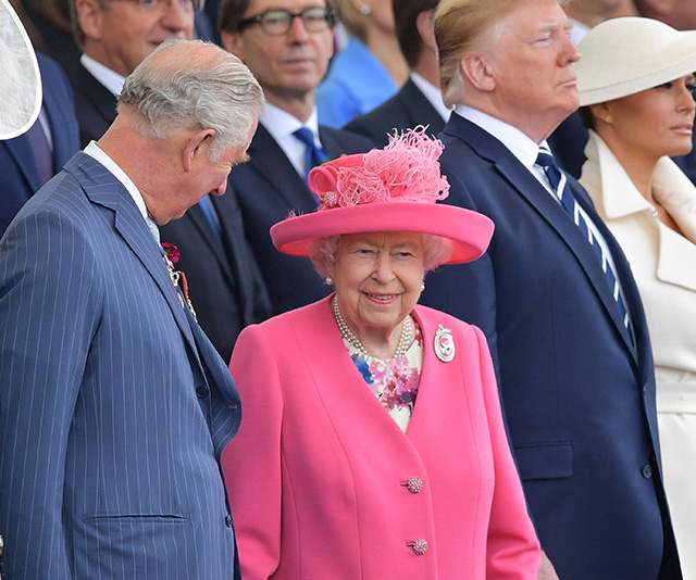 The Queen steps out in radiant pink with Donald Trump for 75th D-Day Anniversary