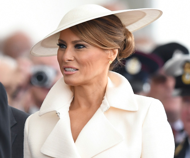 Melania Trump ends UK tour with another twinning moment – and it’s with someone very unexpected