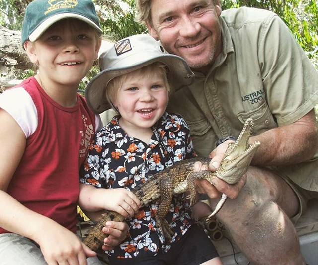 Robert Irwin honours his dad Steve Irwin by recreating his iconic crocodile feeding photo