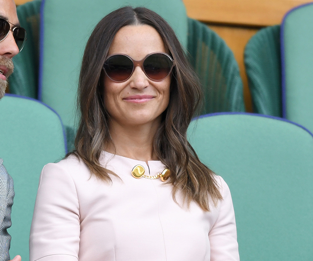 Pretty in pink! Pippa Middleton shines at Wimbledon with her handsome brother James