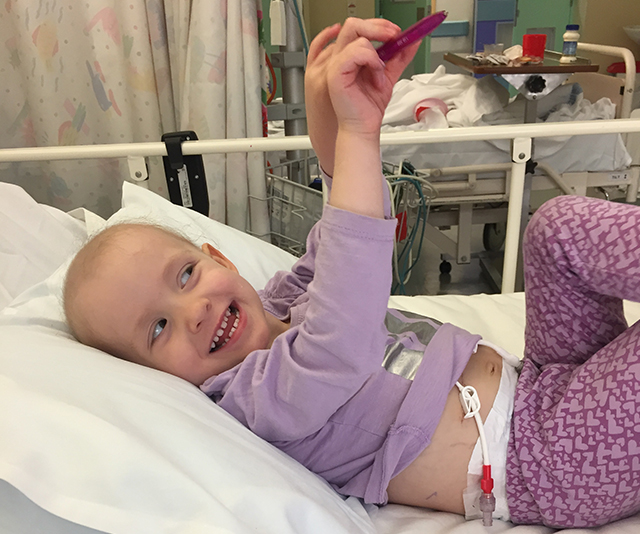 Real life: Meet the brave two-year-old who lost her kidney to cancer