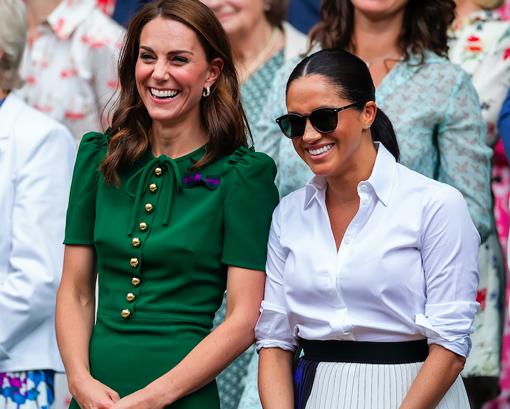 Meghan and Kate put on a grand slam stunner as they attend the Wimbledon women’s final