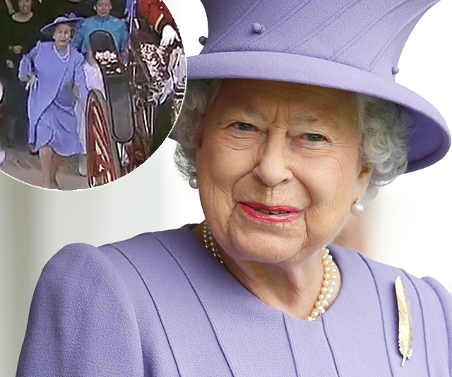 Viral video shows rare footage of the Queen running for a very sweet reason