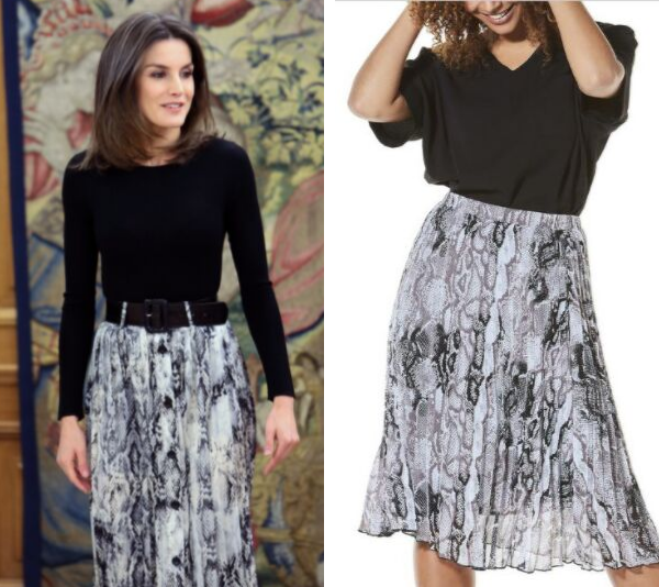 We found a $25 copy of Queen Letizia’s stunning on-trend outfit