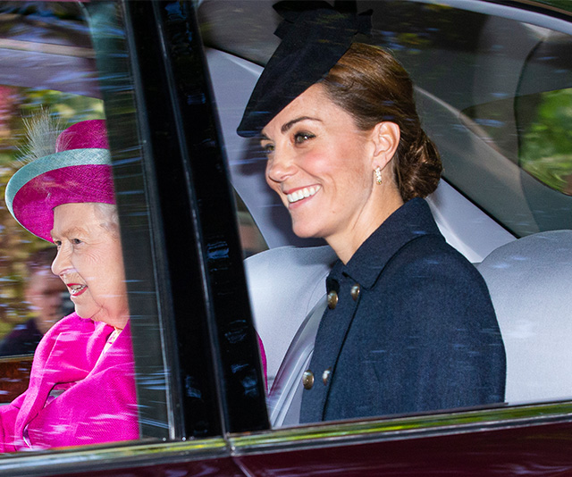 Duchess Catherine dazzles in blue as she attends church with the Queen in Balmoral