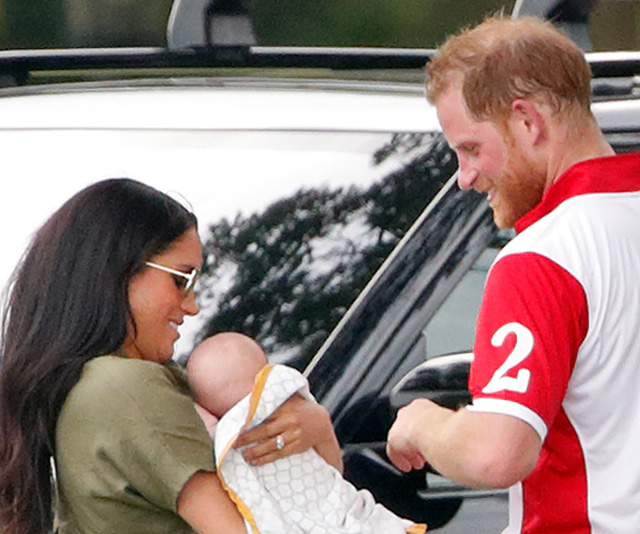 Meghan and Harry spotted at a local pub in Windsor with baby Archie, and he was “good as gold”