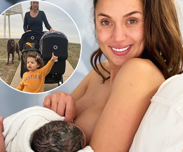 Sam Wood reveals his wife Snezana’s first postnatal workout after giving birth to Charlie Lane