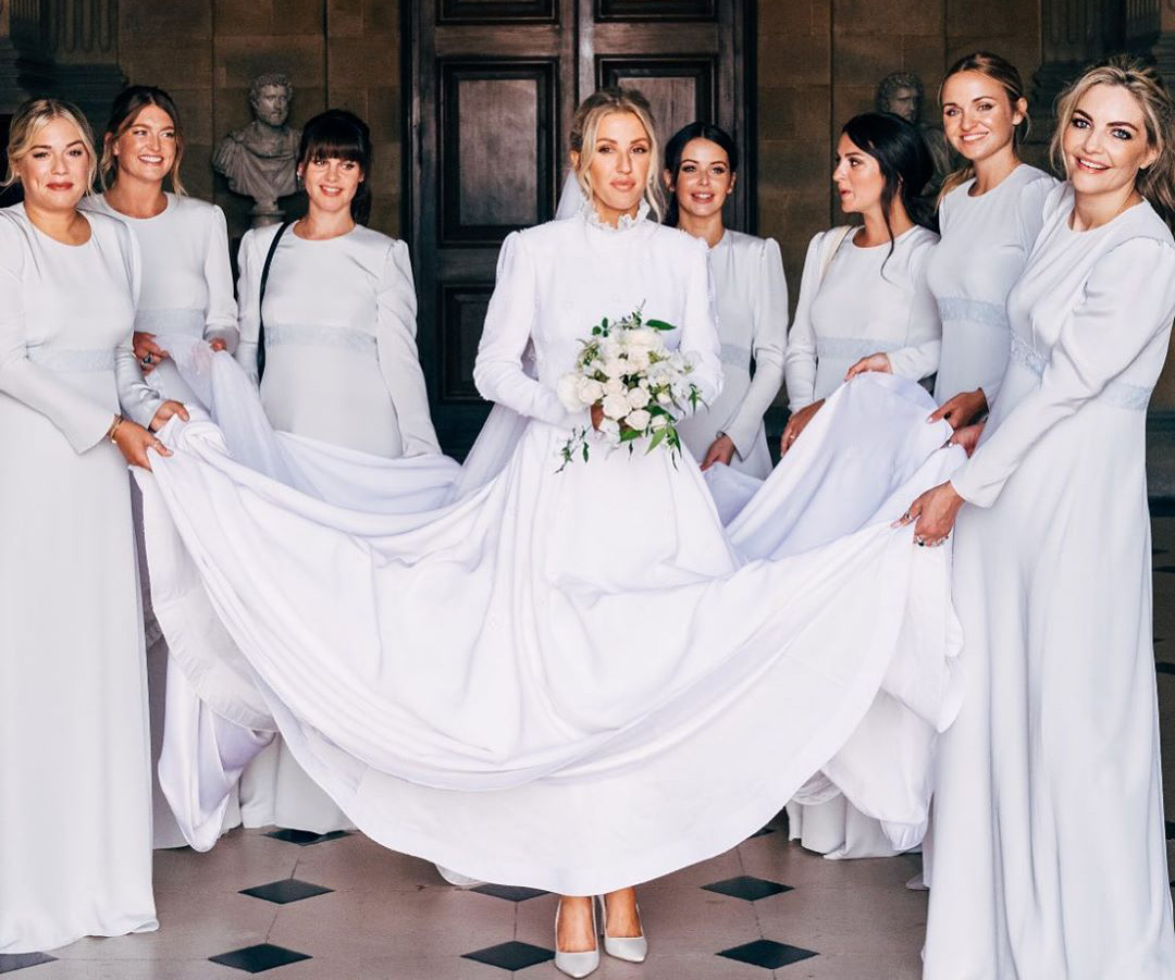 Ellie Goulding reveals never-before-seen photo of her SEVEN stunning bridesmaids