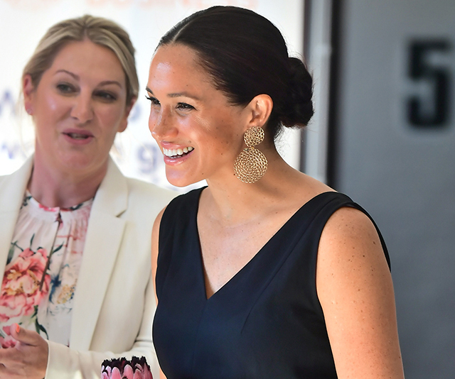 Duchess Meghan dons black jumpsuit for a day of female empowerment