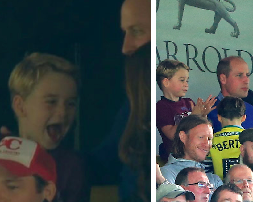 GOAL! Prince George’s meme-worthy reaction during his surprise football appearance is the greatest thing you’ll see today