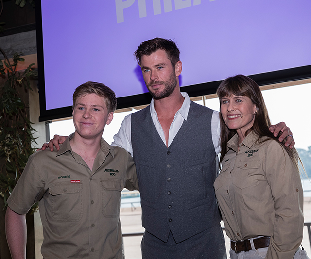 Chris Hemsworth teams up with Terri and Robert Irwin for a very Aussie project