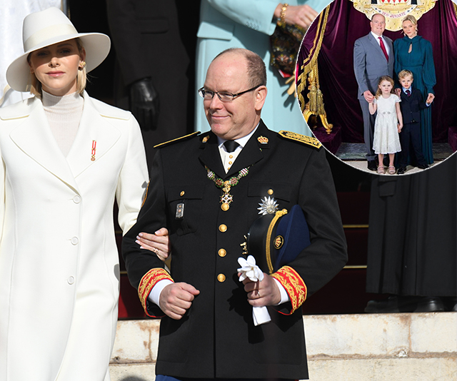 Prince Albert and Princess Charlene of Monaco share new official royal portrait