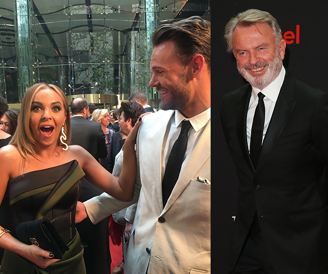 EXCLUSIVE: Angie Kent’s X-rated comment after seeing Sam Neill had boyfriend Carlin doing a double take