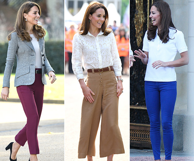 From wide-legged glory days to skinny jean dreams – Kate Middleton’s best style moments in pants
