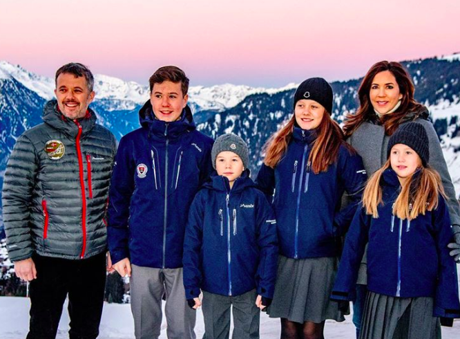 Gorgeous new pictures of Crown Princess Mary and her kids emerge as they officially move to Switzerland