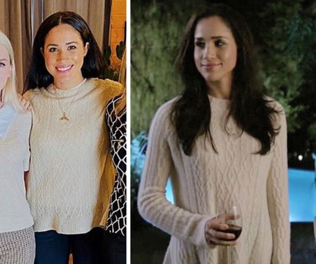 Meghan Markle’s chic cable jumper from surprise Vancouver outing was actually from her original Suits wardrobe