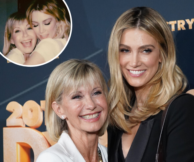 Hopelessly devoted to you! See Delta Goodrem’s candid behind-the-scenes photo of Olivia Newton-John