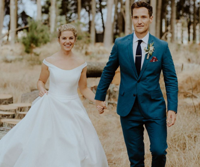 Home and Away stars Jessica Grace Smith and Benedict Wall tie the knot after 10 years together